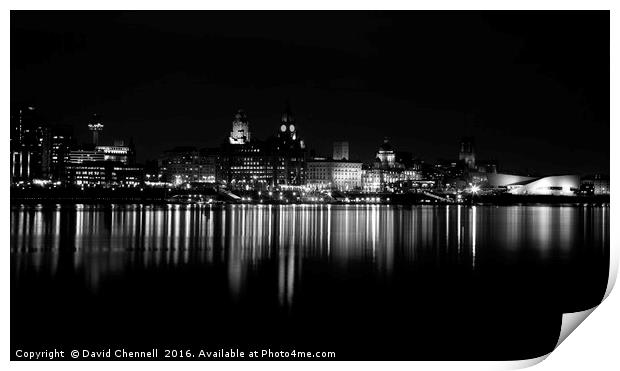Liverpool Cityscape   Print by David Chennell