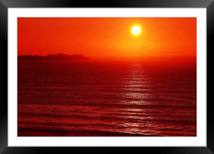 The Sunset Framed Mounted Print by stephen walton