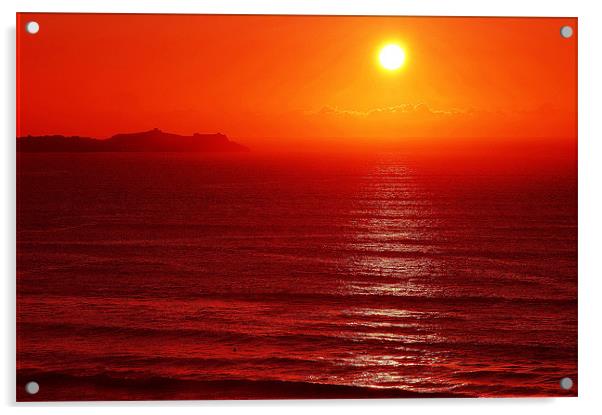The Sunset Acrylic by stephen walton