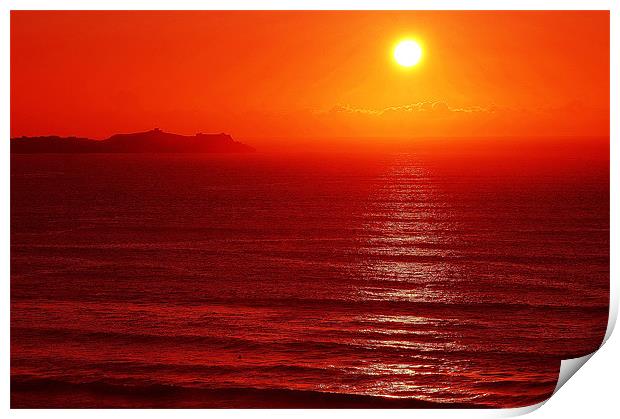The Sunset Print by stephen walton