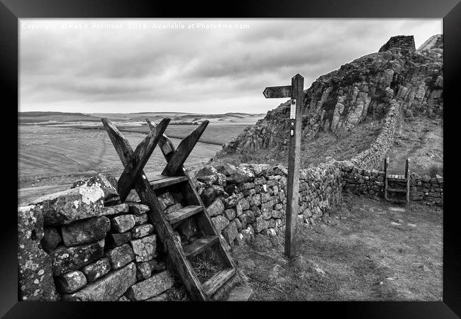 Pathways Of Old Framed Print by Reg K Atkinson