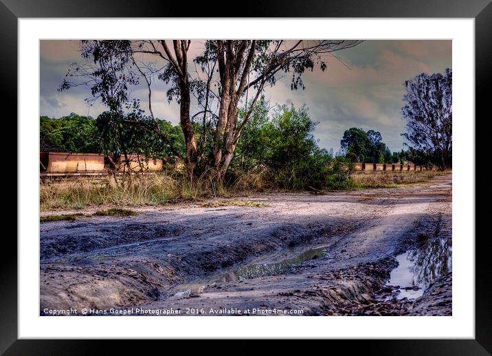 Winter Road Framed Mounted Print by Hans Goepel Photographer