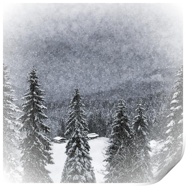 Bavarian Winter's Tale I Print by Melanie Viola