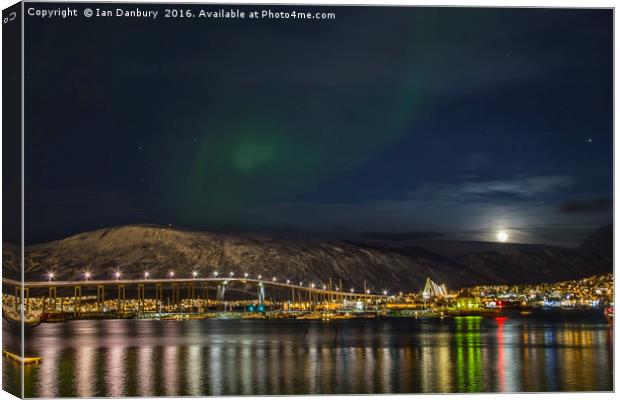 Aurora Borealis in Tromso Canvas Print by Ian Danbury