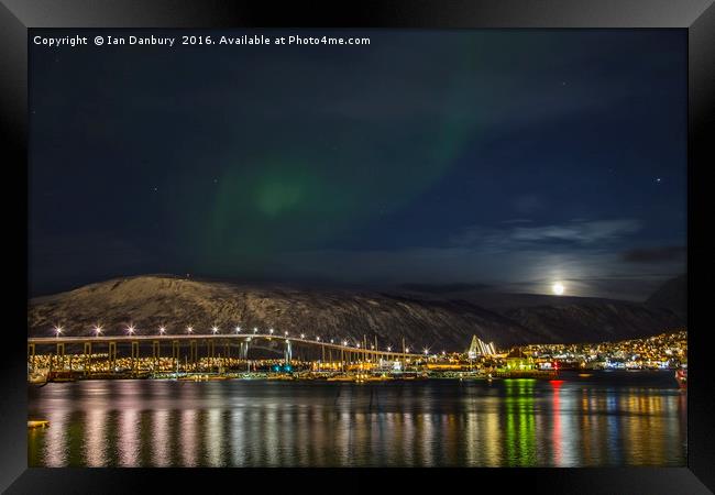 Aurora Borealis in Tromso Framed Print by Ian Danbury
