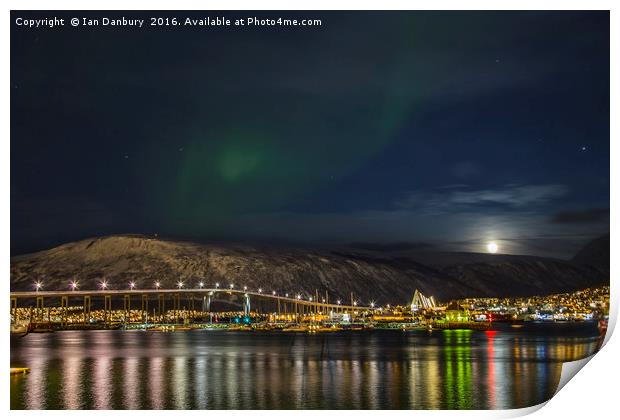 Aurora Borealis in Tromso Print by Ian Danbury