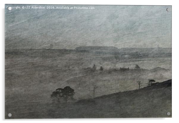 Morning Mist in The Shire Acrylic by LIZ Alderdice