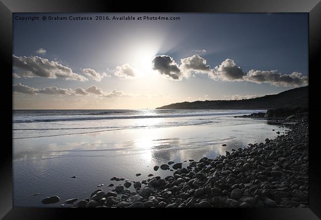 Charmouth Framed Print by Graham Custance