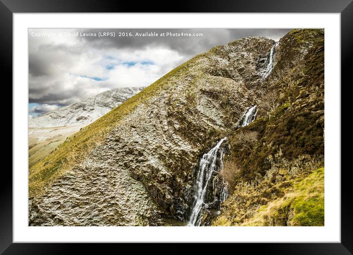 Cautley Spout Waterfall Framed Mounted Print by David Lewins (LRPS)