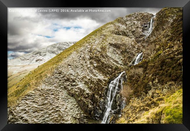 Cautley Spout Waterfall Framed Print by David Lewins (LRPS)