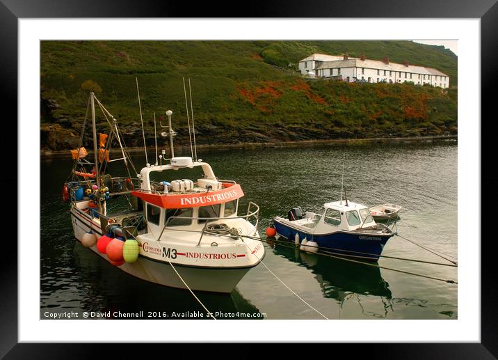 Boscastle Harbour  Framed Mounted Print by David Chennell