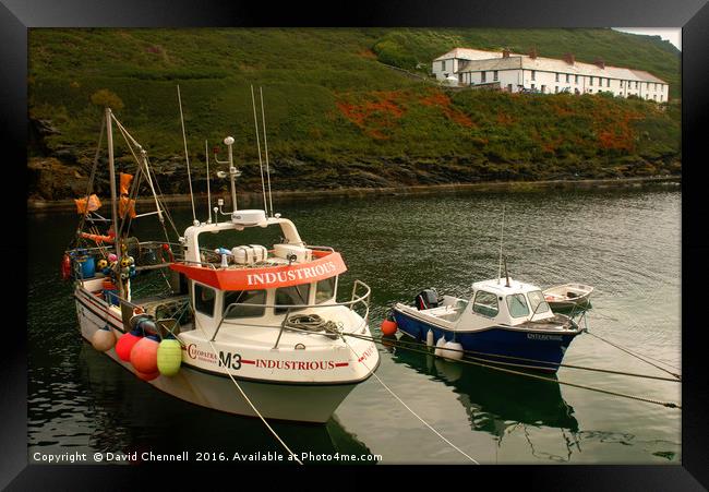 Boscastle Harbour  Framed Print by David Chennell