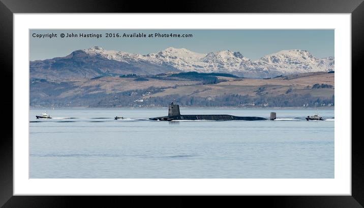 Stealth Beneath the Clyde Framed Mounted Print by John Hastings