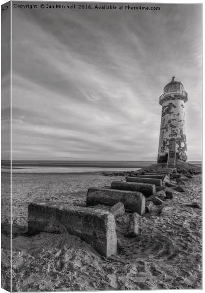 Talacre Lighthouse Canvas Print by Ian Mitchell