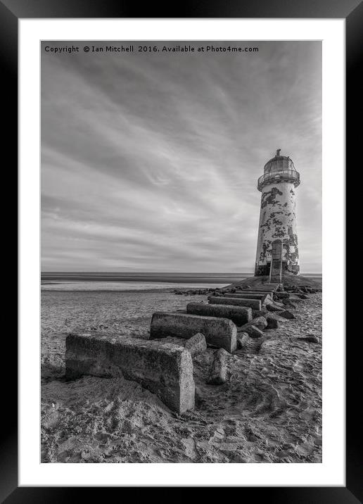 Talacre Lighthouse Framed Mounted Print by Ian Mitchell