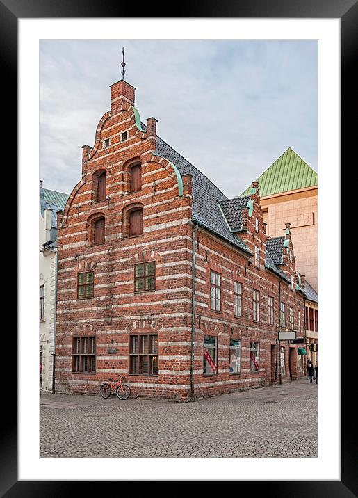 Malmo old Town House Framed Mounted Print by Antony McAulay