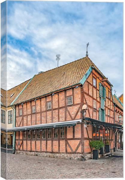 Old Town House in Malmo Canvas Print by Antony McAulay