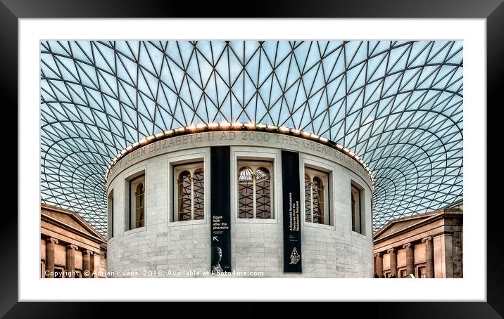 The British Museum Framed Mounted Print by Adrian Evans