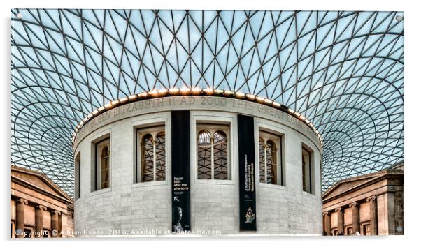 The British Museum Acrylic by Adrian Evans