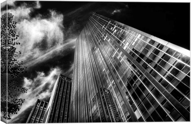 Towers and clouds Canvas Print by David Hare