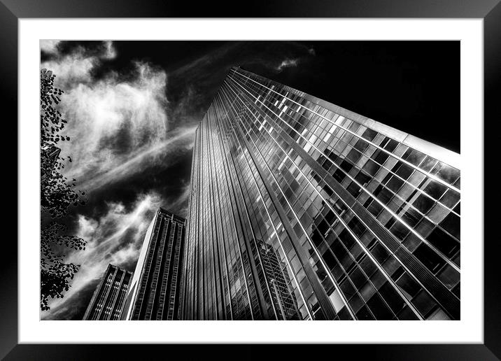 Towers and clouds Framed Mounted Print by David Hare