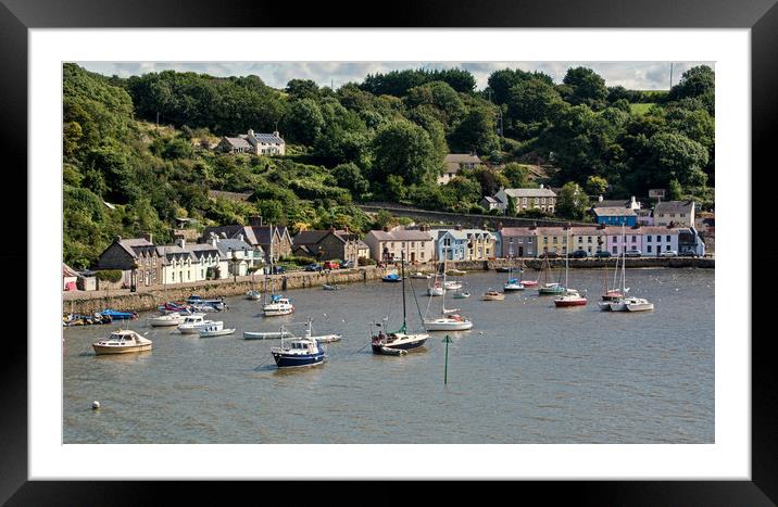 Lower Fishguard Framed Mounted Print by Geoff Storey