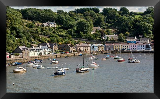 Lower Fishguard Framed Print by Geoff Storey