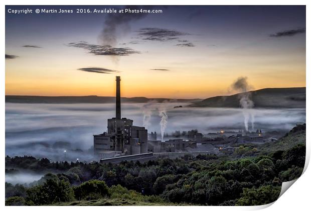 A Derbyshire Dawn over the Hope Valley Print by K7 Photography
