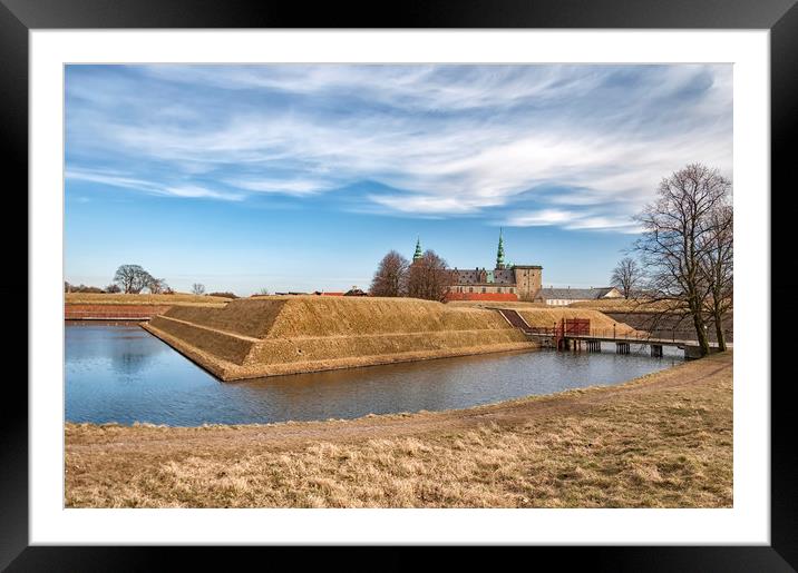 Kronborg castle From the Outer Moat Framed Mounted Print by Antony McAulay
