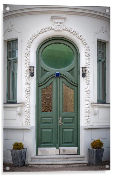 Ornate Green Doorway Acrylic by Antony McAulay