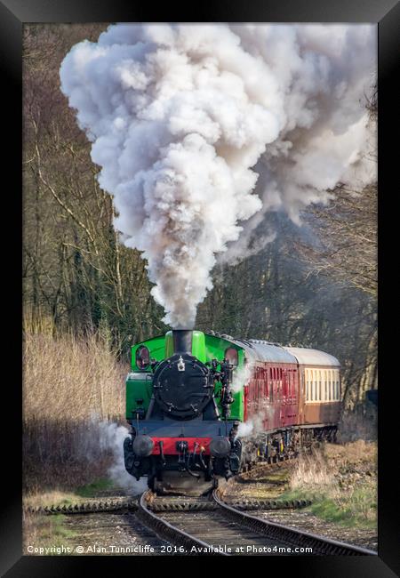 Letting off steam Framed Print by Alan Tunnicliffe