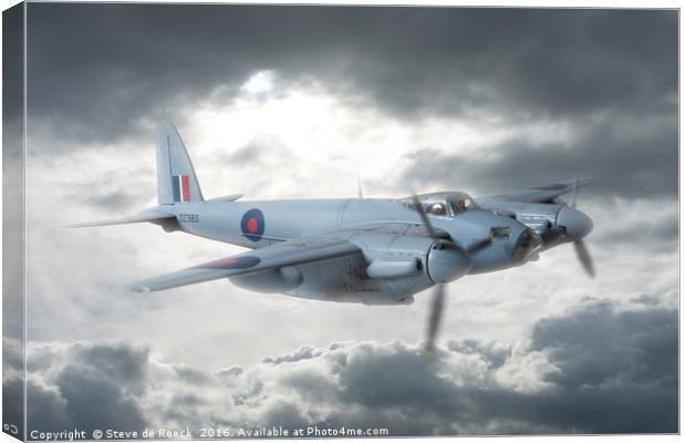 de Havilland Mosquito Bomber   2/3 Canvas Print by Steve de Roeck
