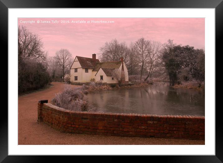 A cosy cottage Framed Mounted Print by James Tully