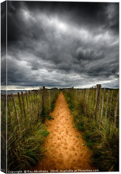 Storm Path Canvas Print by Ray Abrahams