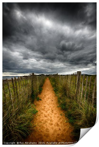 Storm Path Print by Ray Abrahams