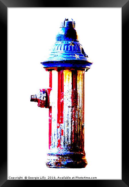                                NYC Hydrant Framed Print by Georgie Lilly