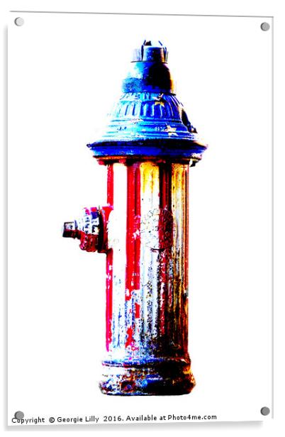                                NYC Hydrant Acrylic by Georgie Lilly
