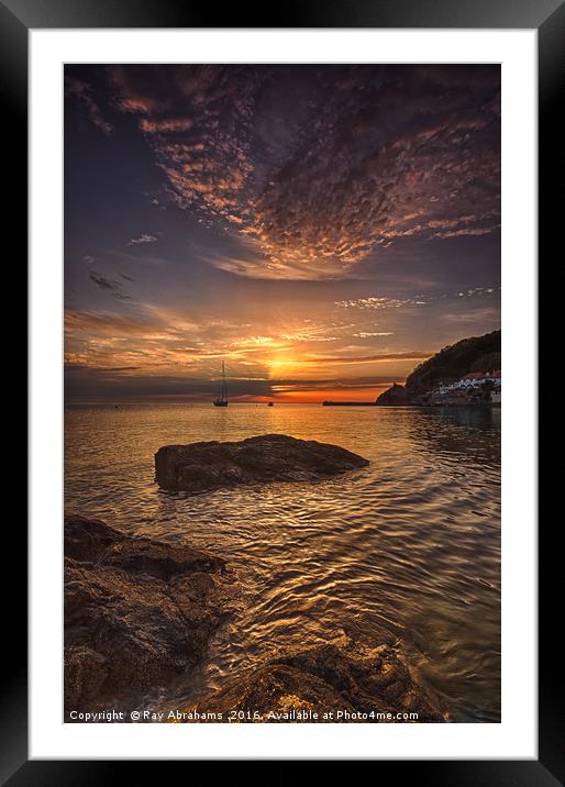 Dawn Light Framed Mounted Print by Ray Abrahams