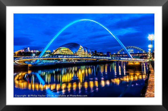 Electric City Framed Mounted Print by Naylor's Photography