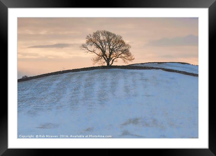 Waiting for spring Framed Mounted Print by Rob Mcewen