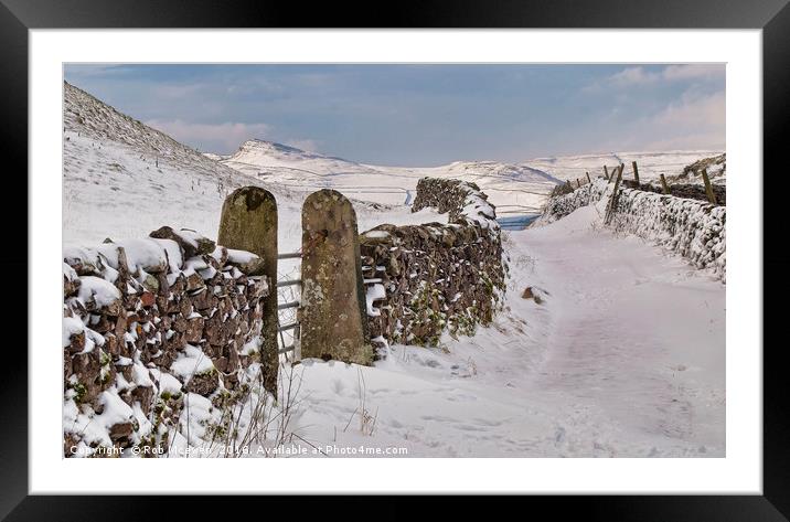 Stainforth North Yorkshire Framed Mounted Print by Rob Mcewen