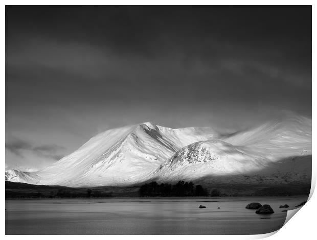 The Black Mount, Rannoch Moor, Scotland. Print by Tommy Dickson