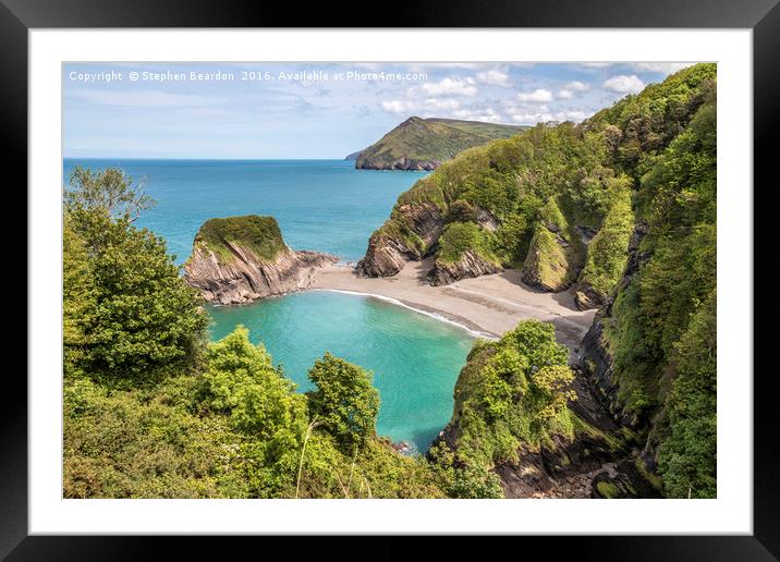 Broadsands North Devon Coast Framed Mounted Print by Stephen Beardon