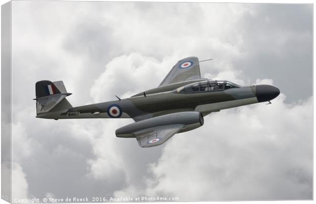 Gloster Meteor NF11 Canvas Print by Steve de Roeck