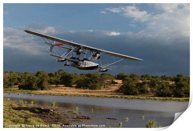 The Explorers Plane, Kenya. Print by Steve de Roeck