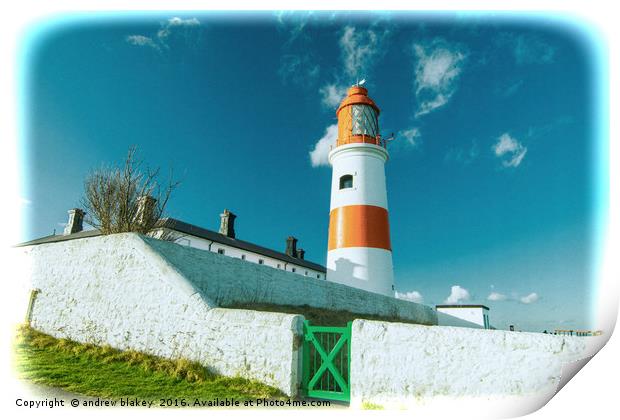 Souter Lighthouse Print by andrew blakey