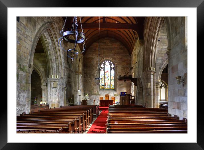 Culross Abbey Church Nave Framed Mounted Print by Tom Gomez