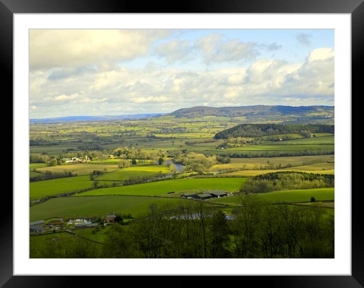 herefordhire landscape Framed Mounted Print by paul ratcliffe
