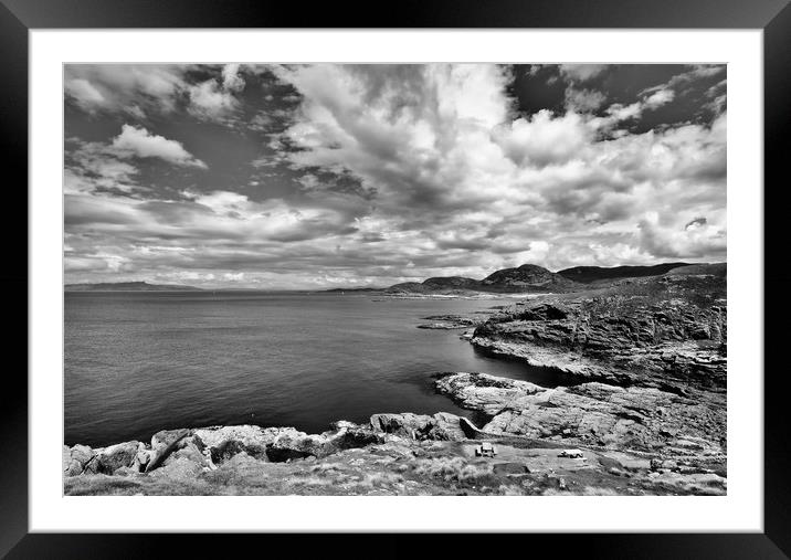 The view from Ardnamurchan Point, West Highlands Framed Mounted Print by Paul Phillips