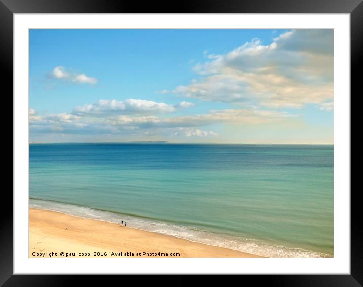 Wishing for summer. Framed Mounted Print by paul cobb